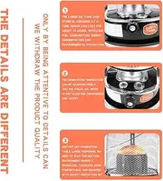 [XFAK] Vintage Kerosene Heaters Portable 6L Kerosene Stove Heater Non Electric Indoor Use Camping Kerosene Heater with Burner Small Outdoor Heater (Size : 4.5L)