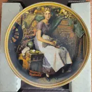 Norman Rockwell Edwin Knowles Collection Dreaming in the Attic 1981 COA