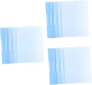 Tofficu 3sets Rotating File Folder Plastic Clipboard with Pockets A4 Tab Folders Stationery File Paper Organizer 5pcs*3
