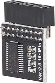 TPM2.0 Security Module 18pin Advanced Encryption for Motherboard LPC Card Black Upgrade Test