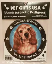 Pet Gifts USA Magnetic Pedigrees Dog Magnet - Cocker Spaniel My Best Friend