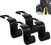 Car Seat Headrest Hook 4 Pack Hanger Storage Organizer Universal Handbag S Type