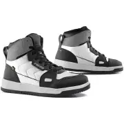 Harlem Black White Grey Ladies Motorcycle Shoes