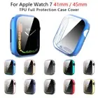 For Apple Watch Series 8 7 TPU Full Protection Screen Protector Case Cover 41/45