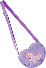 [SAFIGLE] Cute Plush Unicorn Crossbody Bag for Strap Stuffed Shoulder Purse Novelty Cartoon Handbag for Birthday and Holidays