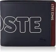 [Lacoste] Men's FG S 1927 Billfold Wallet, Marine, One Size