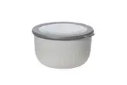 Oggi 2.4L Plastic Prep & Serve Bowl Kitchen Food Serving Container w Lid White