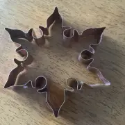 Old River Road Copper Cookie Cutter SNOWFLAKE 6 Inch