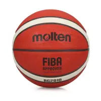 在飛比找Yahoo奇摩購物中心優惠-MOLTEN 12片橡膠深溝籃球#6 Molten 橘米白