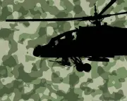Military Air Force USA Apache Helicopter Wall Sticker Decal 22"h x 36"w