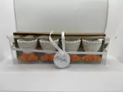 BRAND NEW Arlington Design Porcelain Chicken Feet Egg Cups, Set of 4