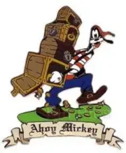 RARE OLD LE 100 Disney Auctions PINS Ahoy Mickey Pirate Goofy Treasure Chests