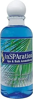 inSPAration Spa and Bath Aromatherapy 370X Spa Liquid, 9-Ounce, Tropical Island