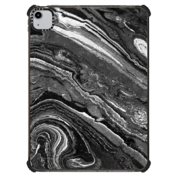 iPad Air (4th/5th gen) iPad Impact Case Dark painted marble lines