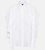 [Simone Rocha] Simone Rocha Embroidered cotton shirt AU 4 white