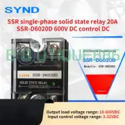 1PC NEW FOR SSR single-phase solid state relay 20A SSR-D6020D 600V DC control DC