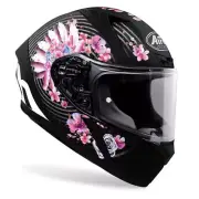 M Medium AIROH VALOR Full Face Road Motorbike Helmet Matt Black Pink