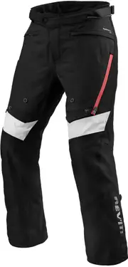 Revit Horizon 3 H2O Motorcycle Textile Pants, black-red, Size 2XL for Men Black Red