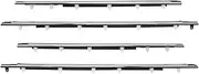 4pcs Car Window Glass Sealed Sealing Strip Belt Side Window Wheatherstrip Compatible for Toyota Land Cruiser LC80 FZJ80 LX450 1990-1998