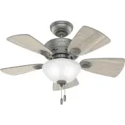 Hunter 34" Watson Ceiling Fan LED Light Traditional Reversible Motor and Blades