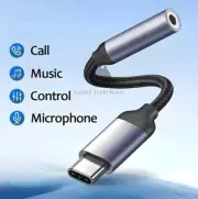 USB C To AUX 3.5mm Audio Headphone Jack Adapter AUX Cable For Samsung iPhone