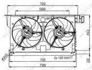 Fits Citroen Berlingo 1996-2006 Peugeot Partner 1996-2008 Engine Cooling Fan AST