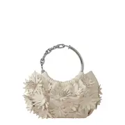 [Mulberry] Pimlico Bracelet Bag Eggshell Buttery Nappa & Flowers