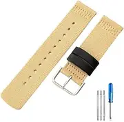 YCBFGAZATK Fit For PRG-600YB PRW-6600 PRG-650 24mm Green Diving Climbing Adventure Safety Durable Canvas Nylon Watchband