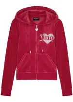 Juicy Couture Robertson Logo Velour Sweatshirt - Red - S (UK8-10 / S) S (UK8-10 / S)