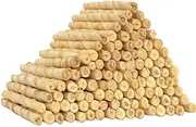 MON2SUN Chicken Flavored Raw Leather Dog Spinners Sticks 5" Thin Sticks Rawhide Chews Dog Treats for Puppies and Small Dogs 120 Pcs