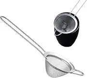 Mesh Strainer Cocktail, Stainless Steel Fine Mesh Triangle Sieve Strainer, Accessories Kitchen Strainer Supplies for Coffee, Drinks, Tea