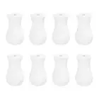 8Pcs Cord Knobs, 32mm Window Blind Tassels Wooden Pull Cord, White