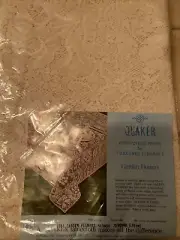 NOS 70” Round Quaker Lace Garden Flowers