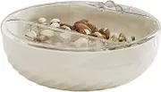 Gvblkq Detachable Nut Bowl, Double-layer Nut Tray, Snack Dish with Phone Holder, Detachable Double Dish Snack Storage Box Seed Nut Bowl with Shell Storage, Bonus Phone Slot for Household Use