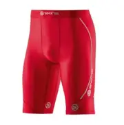 SKINS DNAMIC MENS COMPRESSION HALF TIGHTS - RED SAVE $$$