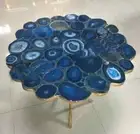 Round Agate Top Center Sofa Coffee Table Tops Luxury Furniture Kitchen Decor
