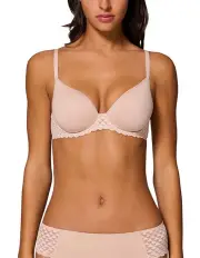 [Simone Perele] Subtile 3D Plunge Contour Bra in Beige