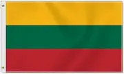 Large 3×5 FT Lithuania Flag, Big 75D Lithuanians National Outdoor Banner,DecorGarden With Brass Gromment