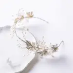 【MIIK】春女神王冠｜髮箍(金屬/髮箍/春女神王冠/人工珍珠/新娘/