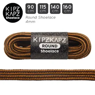 Kipzkapz R6 棕色米色 90cm 115cm 140cm 160cm 圓形圖案滌綸連帽衫高級 4mm 鞋帶