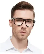 Oversized Bifocal Reading Glasses Men Blue Light Blocking Readers Black 1.75 x