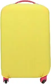 [LRXIYODE] Elastic Luggage Protector Cover for Suitcases Dustproof Trolley Case Bag Yellow High Elasticity for Dirt and Scratch Protection Travel Accessory
