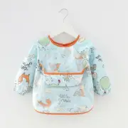 Waterproof Feeding Art Apron Bib Smock Boys Girls Baby Toddler Kids Long Sleeve