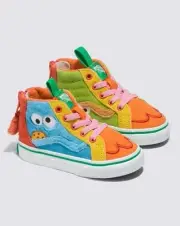 Sesame Street SK8-Hi Zip Sneakers Vans Size 10.5 Toddler