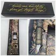 Stalking Jack the Ripper Calligraphy Kit Forensic Ink OwlCrate Feather Pen Hold