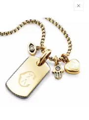 Charriol dogtag charms chain necklace heart evil eye hamsa Every Lucky New