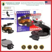 Fluffy Texas-Shaped Waffles in Minutes – Non-Stick Waffle Maker with Ready Light
