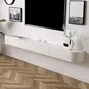 Wall Mounted TV Cabinet Floating TV Shelf Wall Shelf TV Stands Audio/Video Hutch Electronics Shelf for TV Components Storage Shelf Book Shelf Wall Unit Decor Wall Mount Corner Shelves Wall Cabinet