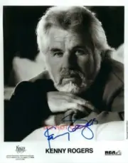 Kenny Rogers Signed reprint 8x10 Photo Autographed RP #2
