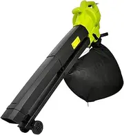 Handy Electric Leaf Blower, 3 in 1 Garden Vacuum Mulcher with Large 40 Litre Collection Bag, Wheels, 3m Cable, Powerful 3000W and 167mph Wind Speed, Leaves Collector, Clear Gardens, Patios